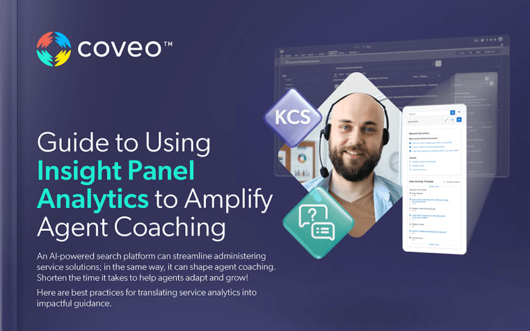 How to use analytics to improve support agent coaching - free guide by Coveo
