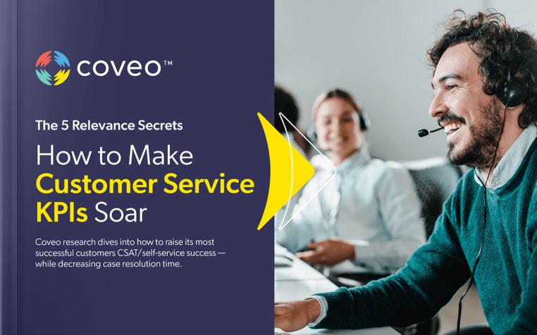 How to improve your customer service metrics with 5 best practices - free ebook by Coveo