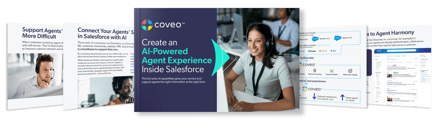 How to improve agent experience in Salesforce with Coveo - Free report