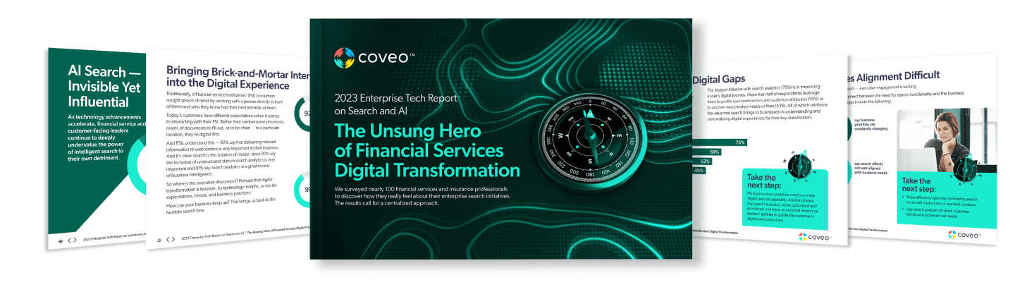 Financial Services Tech Report on Search and Artificial Intelligence in 2023