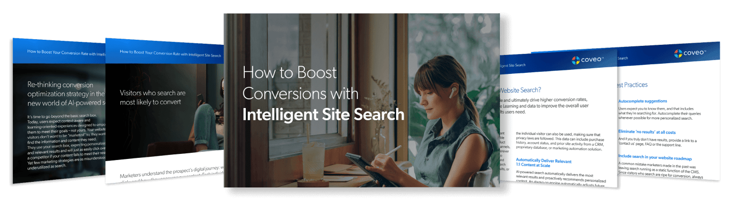 How to Boost Your Conversions With Intelligent Site Search - Ebook