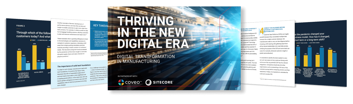 Digital Transformation in Manufacturing Report 2021 by Coveo