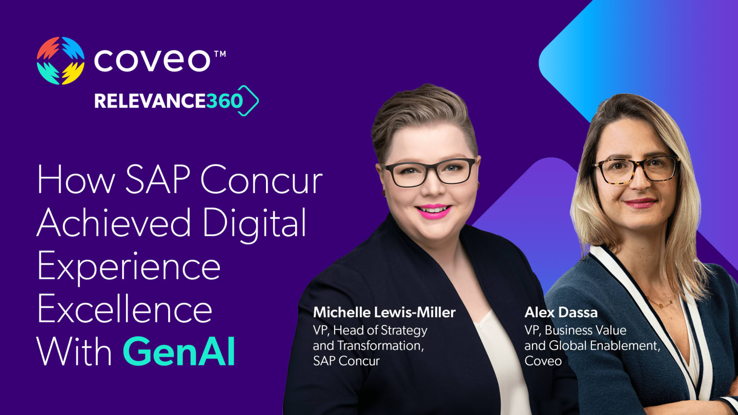 How Sap Concur Achieved Digital Experience Excellence With GenAl | Coveo