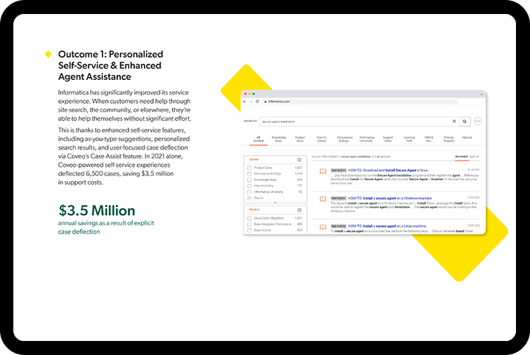 Create support agent content recommendations.