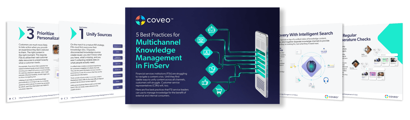 Find 5 best practices for implementing a growth-focused KM strategy with Coveo