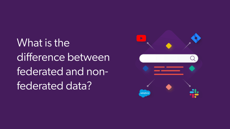 What is the difference between federated and non-federated data? Coveo