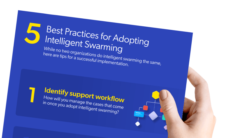 Best practices for adopting intelligent swarming with Coveo.