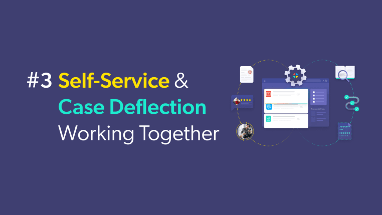 Self-service and case deflection work together to provide the most seamless online customer experience possible for your customers.