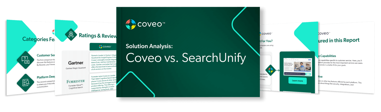 This report will analyze the key differences between two of the top players, Coveo and SearchUnify.