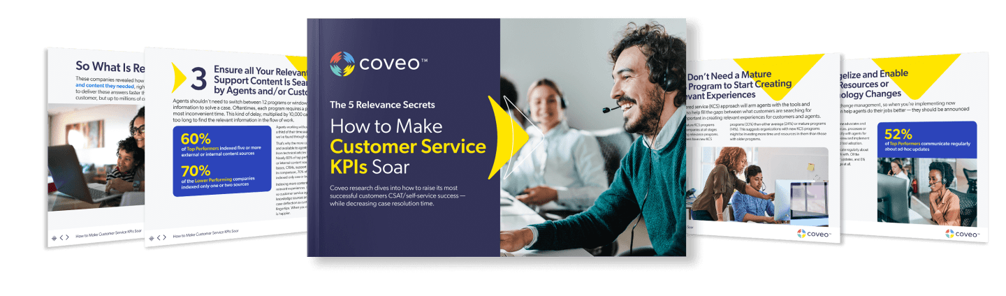 How To Make Your Customer Service KPIs Soar - free ebook by Coveo
