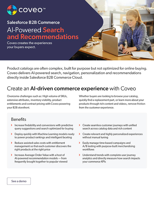 Coveo for Salesforce B2B Commerce