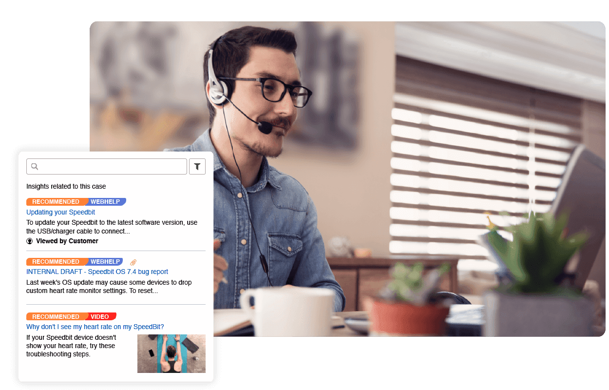 Quick resolution call center support with Zendesk knowledge base API by Coveo.