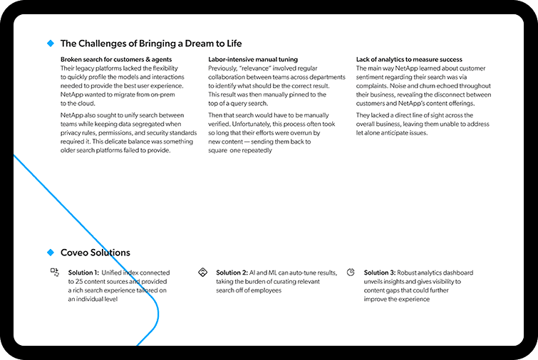 Draw content from over all sources to better support customer.
