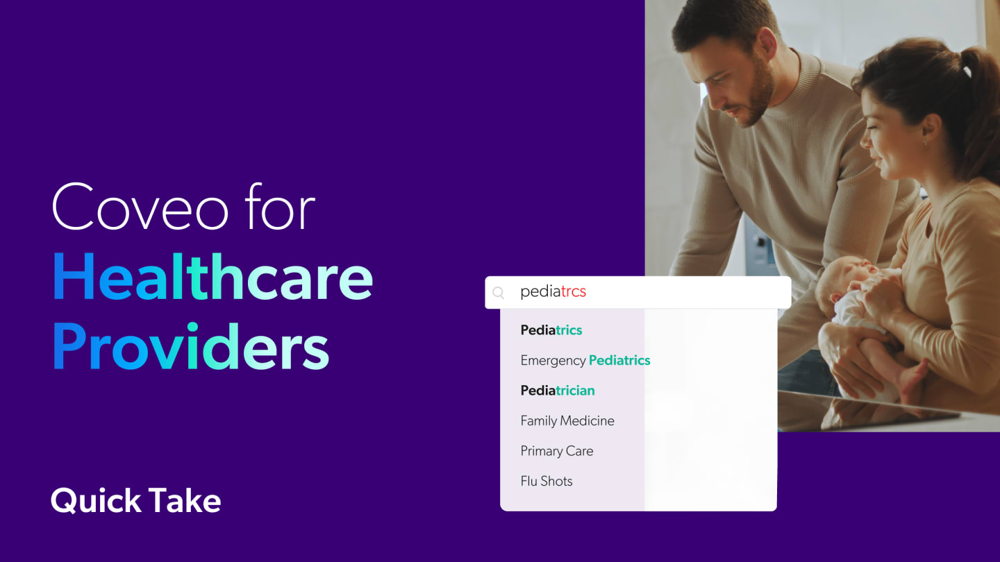 Coveo for Healthcare Providers