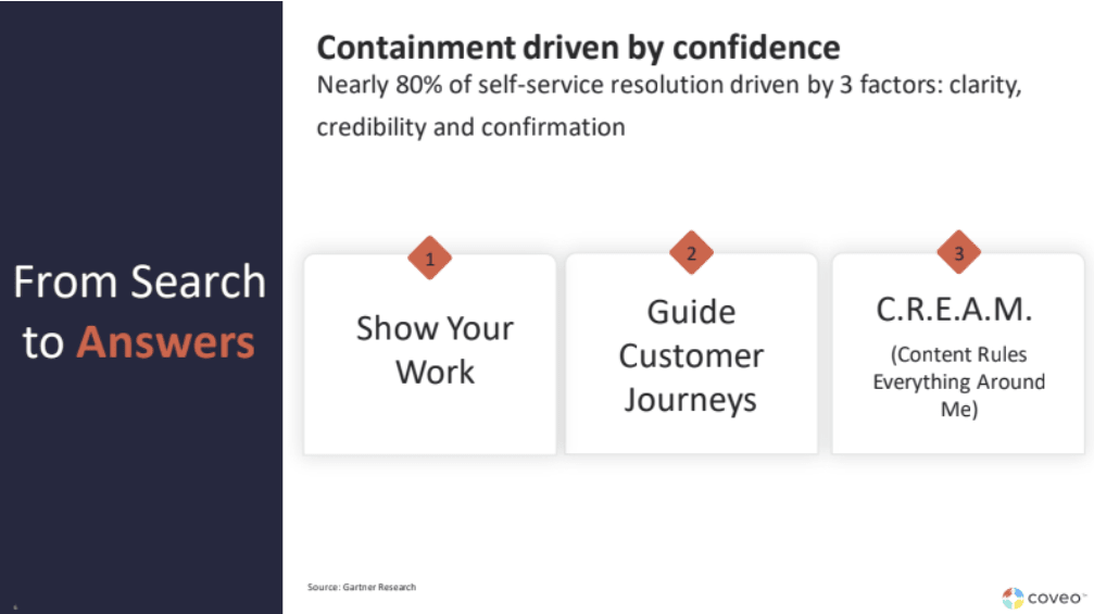 Image shows three factors that drive customer confidence