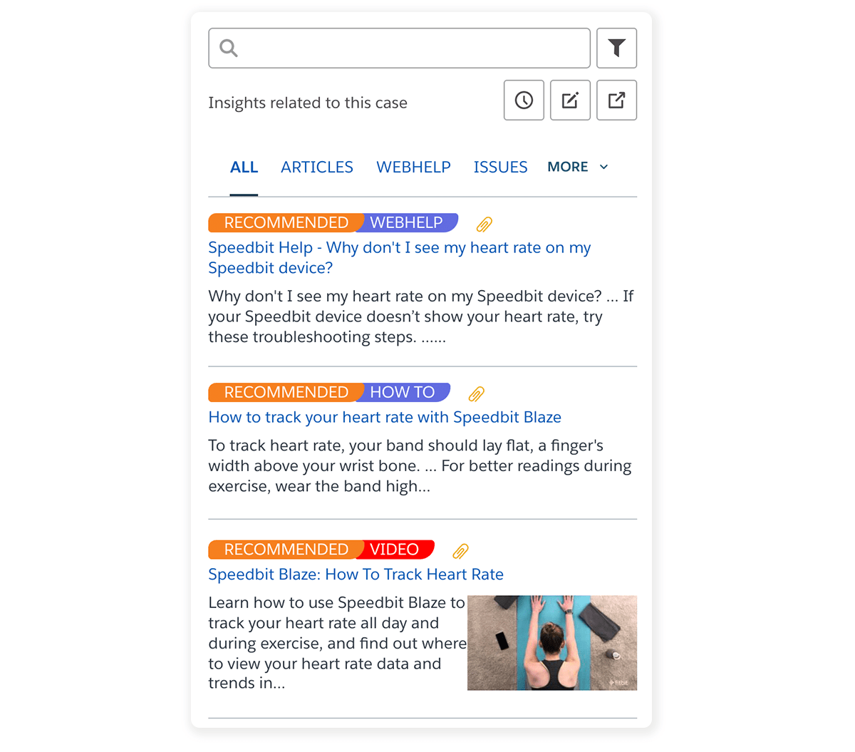 Image illustrates how an insight panel brings all agent assist needs into one screen