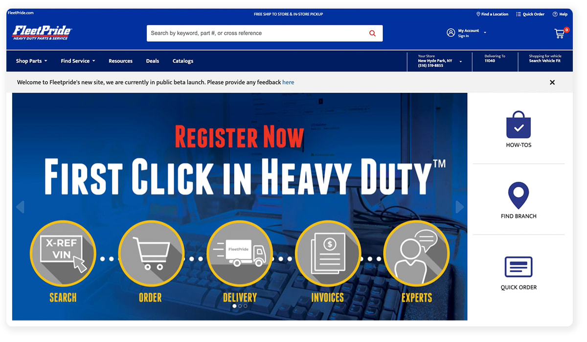 FleetPride Raising the Bar for B2B Platform Search