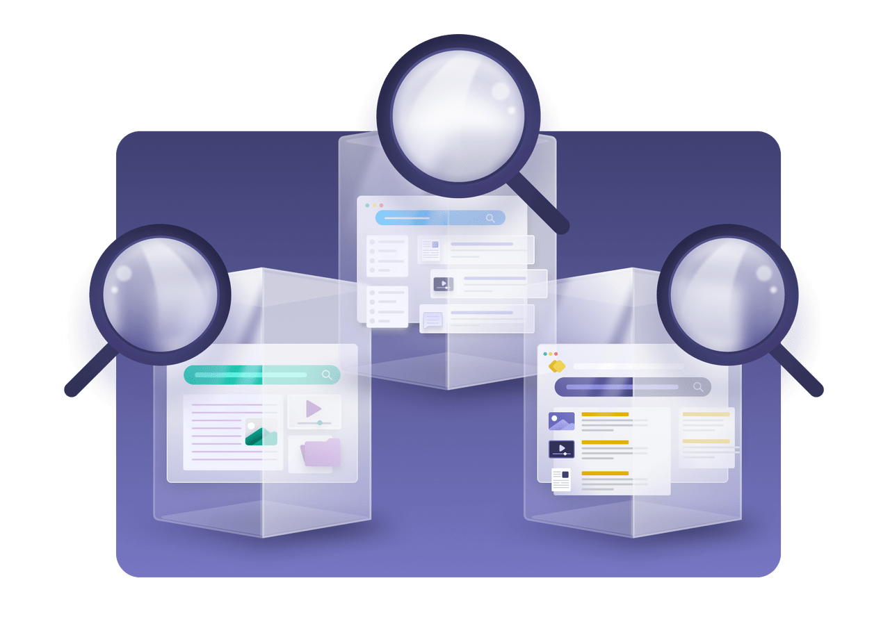 Resolving siloed search coveo