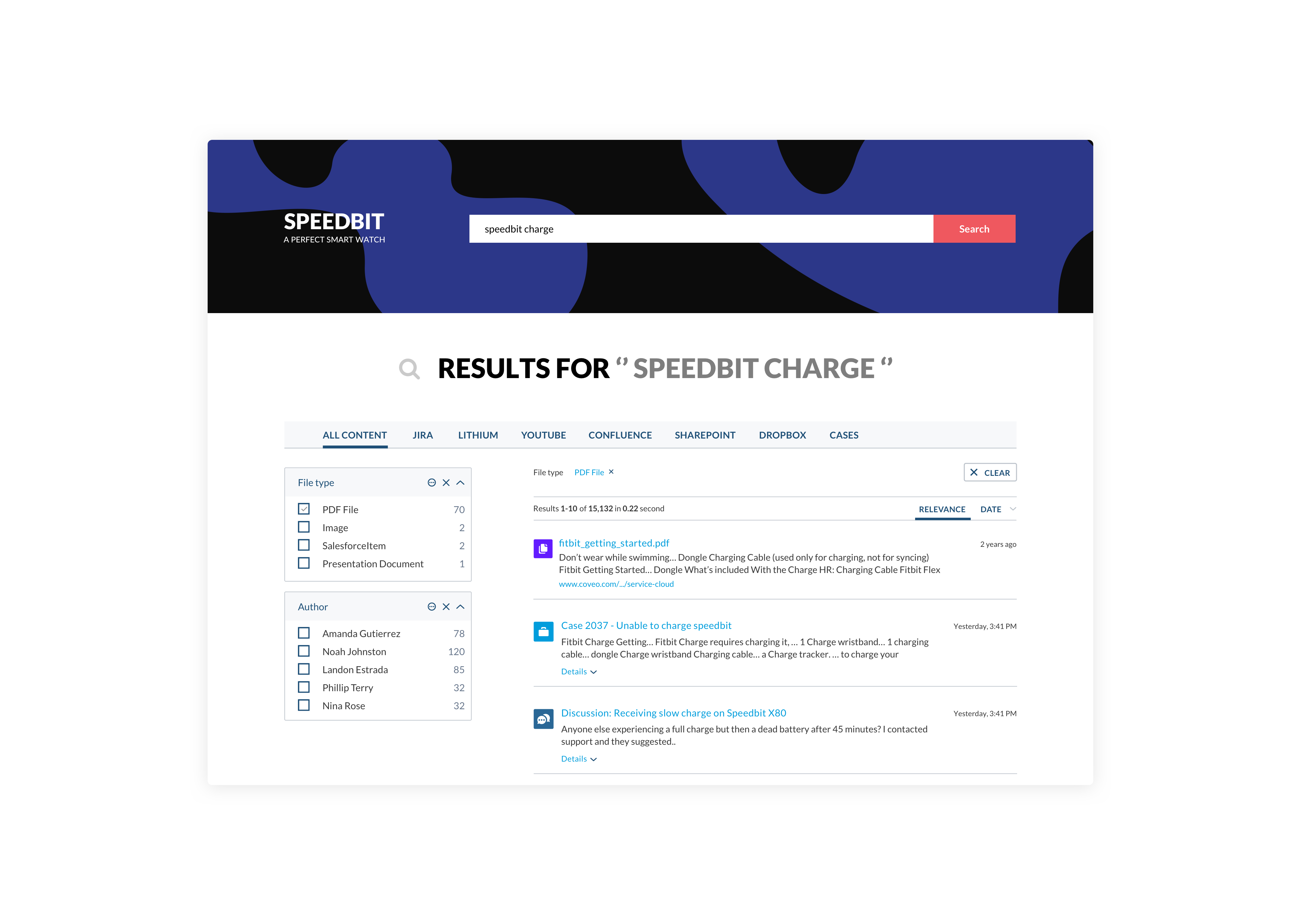 AI-powered search results