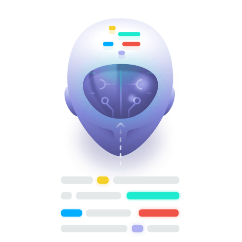 A graphic illustrates the concept of artificial intelligence
