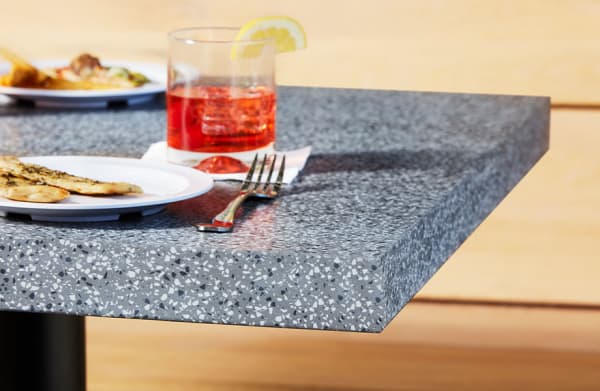 Example of Formica countertop in a marble pattern.