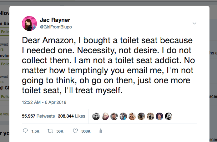 A screenshot of a tweet reads,