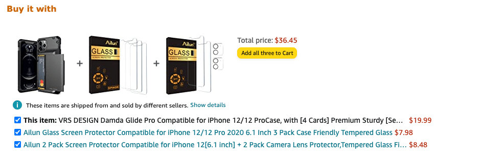 Ecommerce personalization example: Amazon, complementary products Amazon using personalization to suggest complementary products