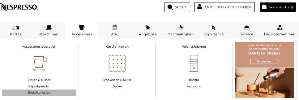 Nespresso descaling kit search